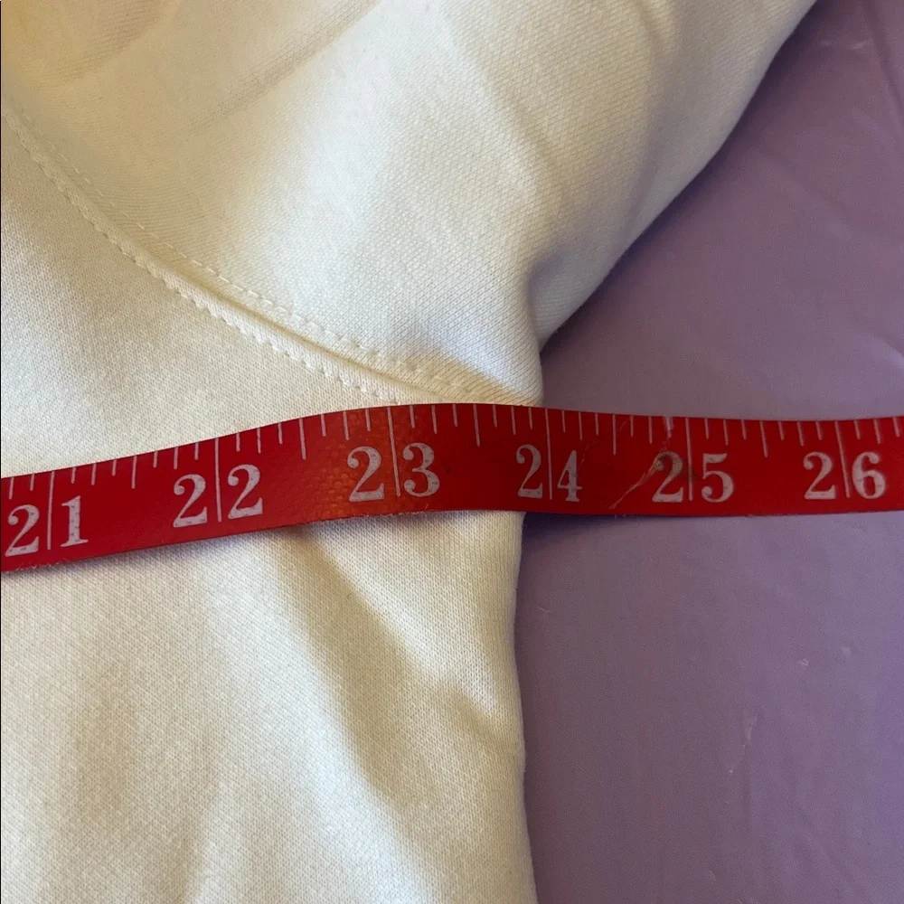 Cream Hoodie with Graphic Design - Picture 7 of 10